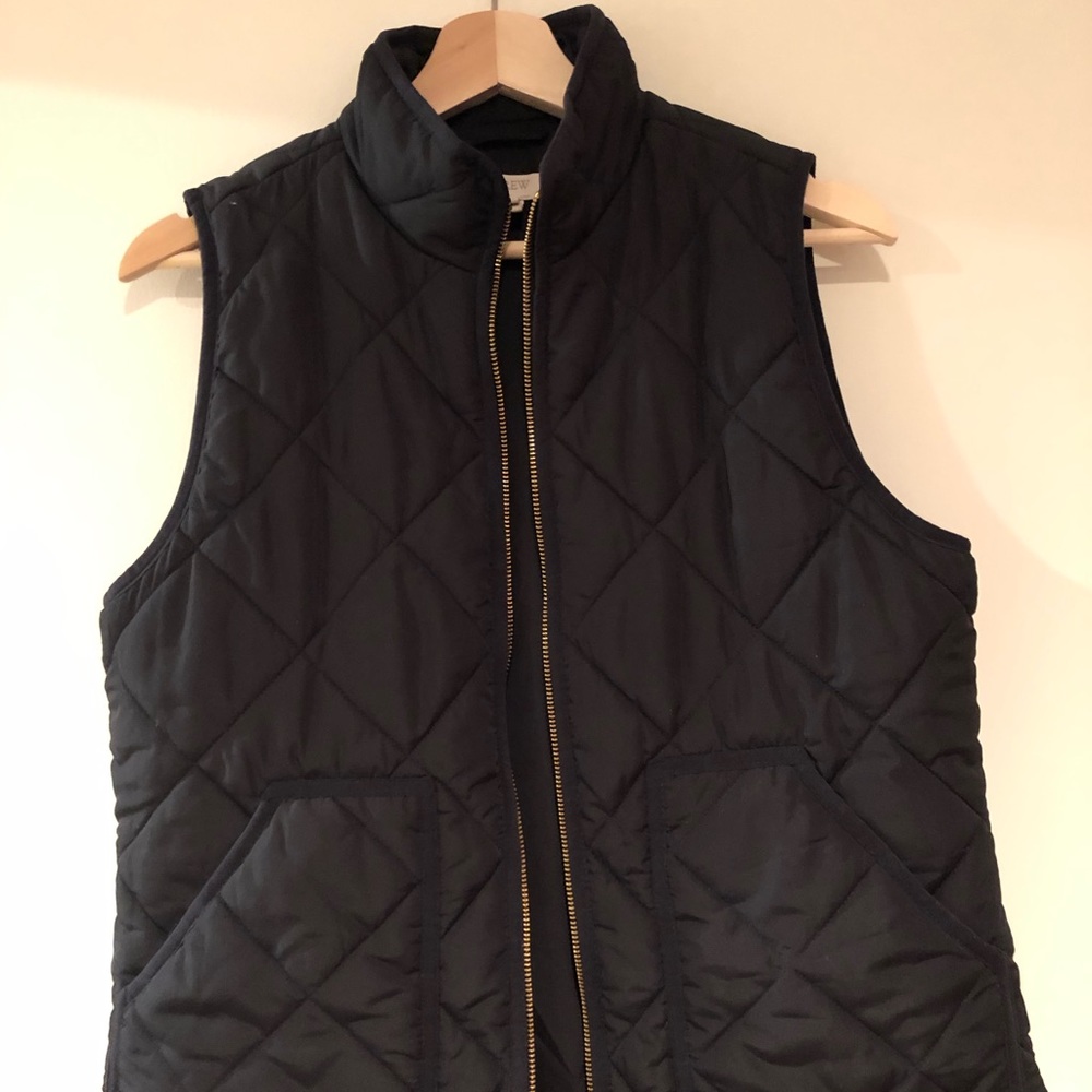 J.Crew Factory Black Puffer Vest